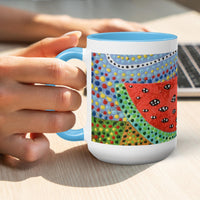 Watermelon Slice Accent Mug