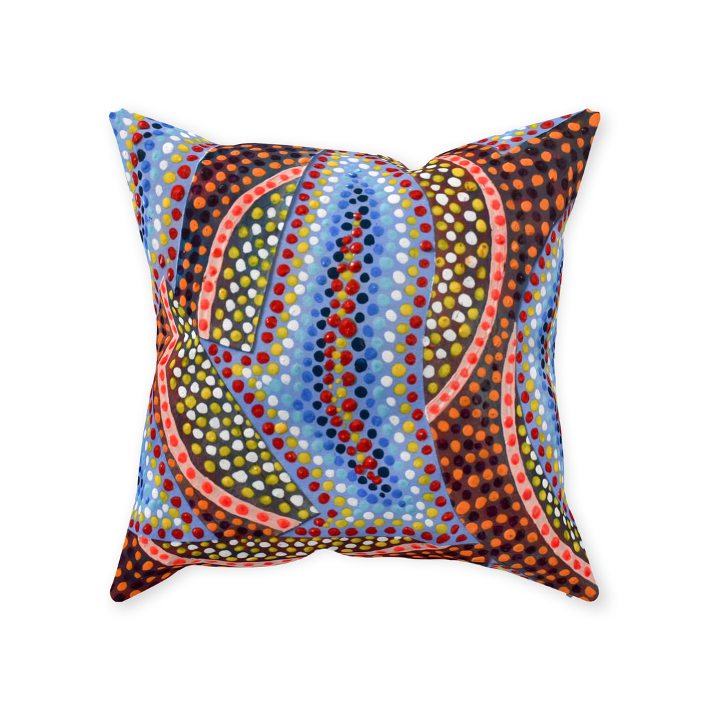 Retro Abstract Accent Pillow