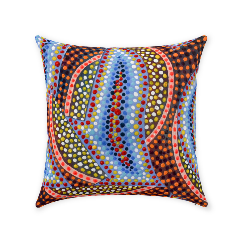 Retro Abstract Accent Pillow