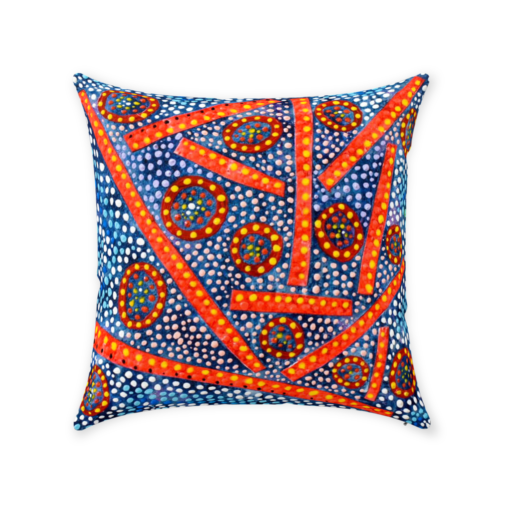 Ocean Embers Accent Pillow